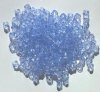 200 6mm Acrylic Faceted Bicone Light Sapphire